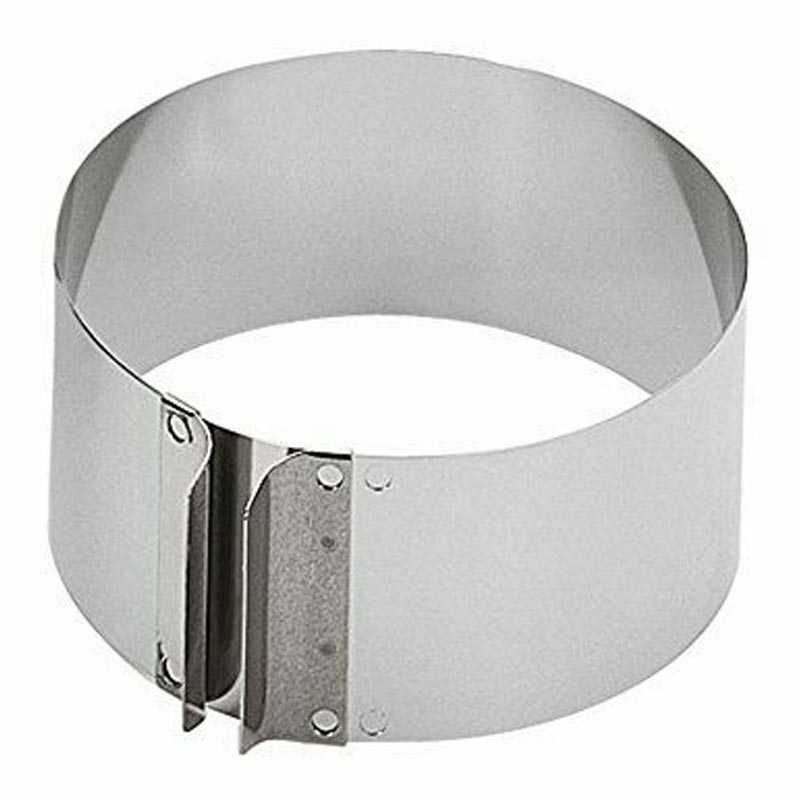 Kaiser Ayarlı Kek Halkası, Paslanmaz, Çap 16.5-32 cm — Kaiser