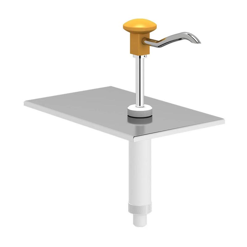 Kalando KD-002 Basmalı Paslanmaz Çelik Sos Pompa Ünitesi, GN 1/4, Sarı — Kalando