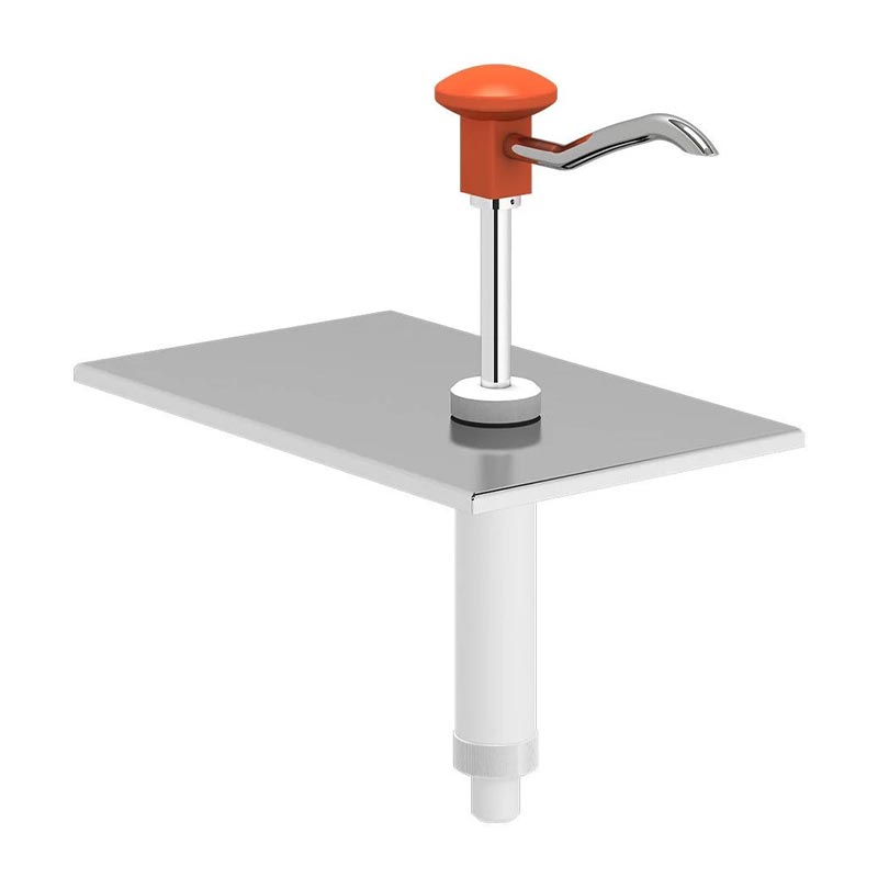 Kalando KD-002 Basmalı Paslanmaz Çelik Sos Pompa Ünitesi, GN 1/4, Turuncu — Kalando