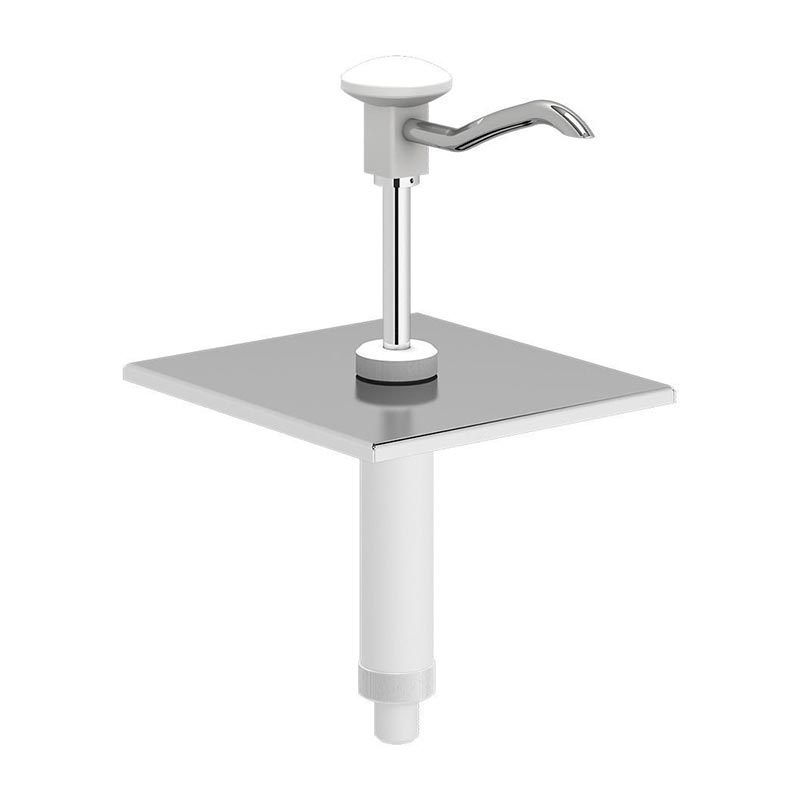 Kalando KD-002 Basmalı Paslanmaz Çelik Sos Pompa Ünitesi, GN 1/6, Beyaz — Kalando