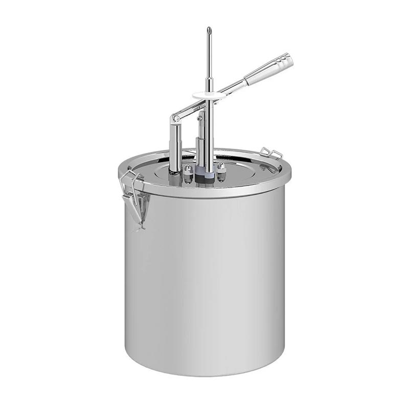 Kalando KD-01910 Enjekte Dolum İğneli Paslanmaz Çelik Kollu Sos Pompası, 10 L — Kalando