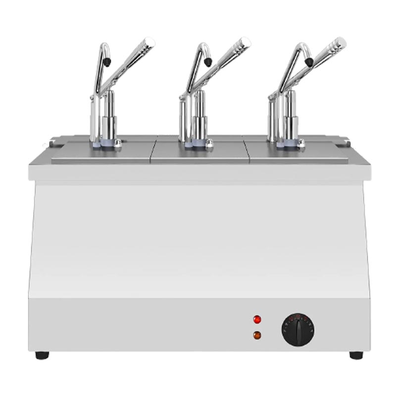 Kalando KD-021 Benmari Isıtmalı Paslanmaz Çelik Sos Pompası, GN 1/4, 3x5.25 L — Kalando — Görsel 2
