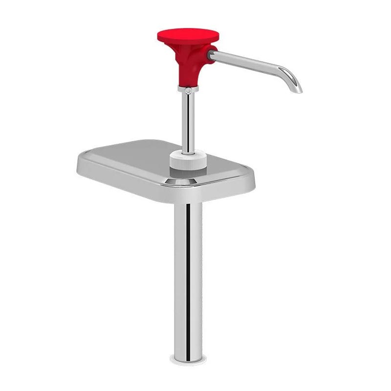 Kalando KDS-003 Basmalı Paslanmaz Çelik Sos Pompa Ünitesi, Kırmızı — Kalando