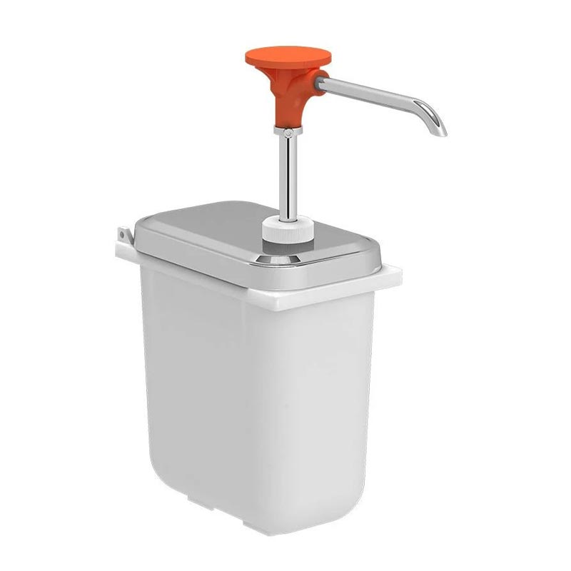 Kalando KDS-003 Basmalı Paslanmaz Çelik Sos Kabı, 1.9 L, Turuncu — Kalando