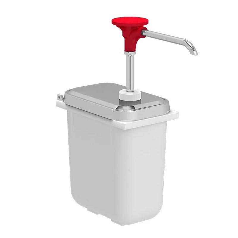 Kalando KDS-003 Basmalı Paslanmaz Çelik Sos Kabı, 1.9 L, Kırmızı — Kalando