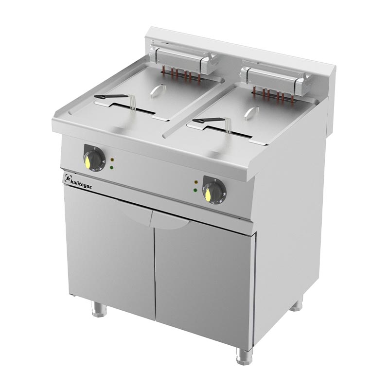 Kalitegaz 700 Seri Monoblok İki Hazneli Fritöz, 23 + 23 L, Gazlı — Kalitegaz