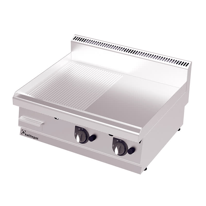 Kalitegaz 700 Serisi GS8070G Yarı Oluklu Pleyt Izgara, Gazlı — Kalitegaz