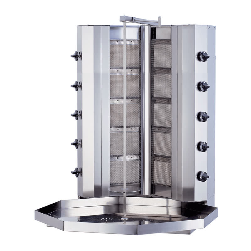 Kalitegaz KLG142V V Model Döner Ocağı, 5+5 Radyanlı, Gazlı, Motorsuz — Kalitegaz