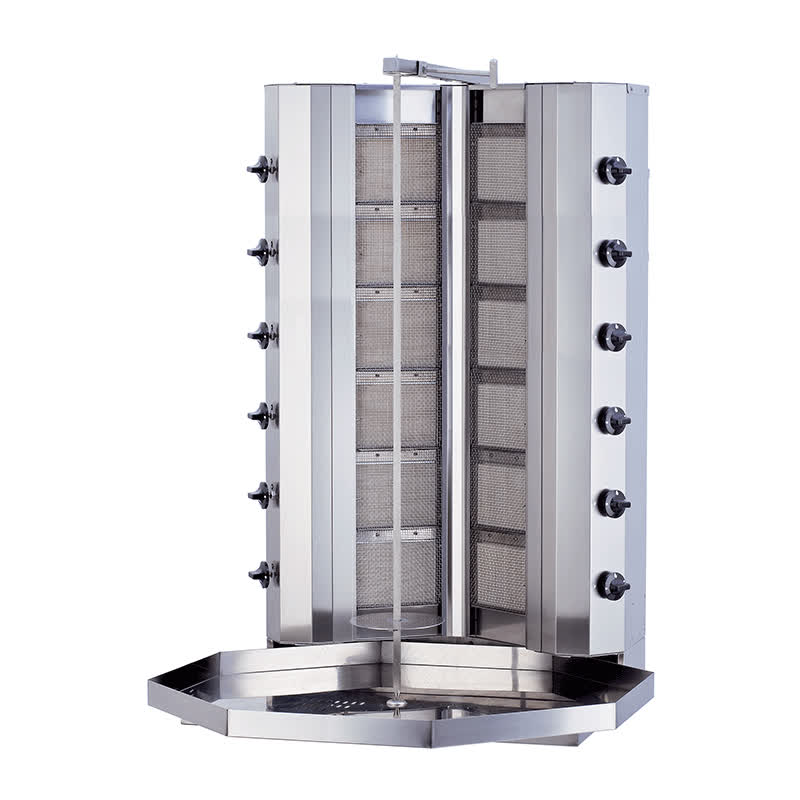 Kalitegaz KLG146V V Model Döner Ocağı, 6+6 Radyanlı, Gazlı, Motorsuz — Kalitegaz