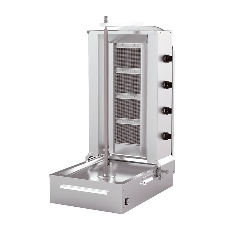 Kalitegaz KLG151S Döner Ocağı, 4 Radyanlı, Gazlı, Alttan Motorlu, Hareketli Gövde — Kalitegaz