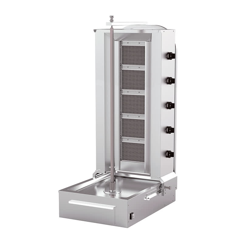 Kalitegaz KLG152S Döner Ocağı, 5 Radyanlı, Gazlı, Alttan Motorlu, Hareketli Gövde — Kalitegaz