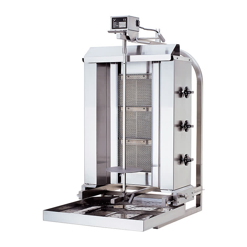 Kalitegaz KLG220HG Döner Ocağı, 3 Radyanlı, Gazlı, Üstten Motorlu, Hareketli Gövde — Kalitegaz