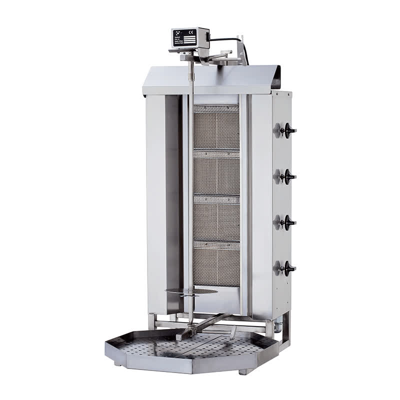 Kalitegaz KLG221 Döner Ocağı, 4 Radyanlı, Gazlı, Üstten Motorlu — Kalitegaz