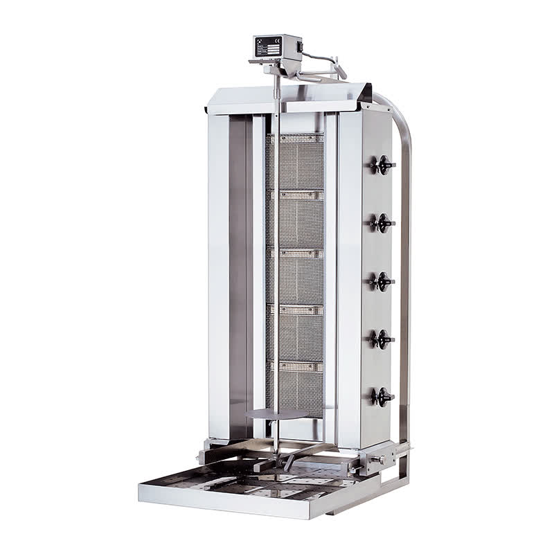 Kalitegaz KLG222HG Döner Ocağı, 5 Radyanlı, Gazlı, Üstten Motorlu, Hareketli Gövde — Kalitegaz