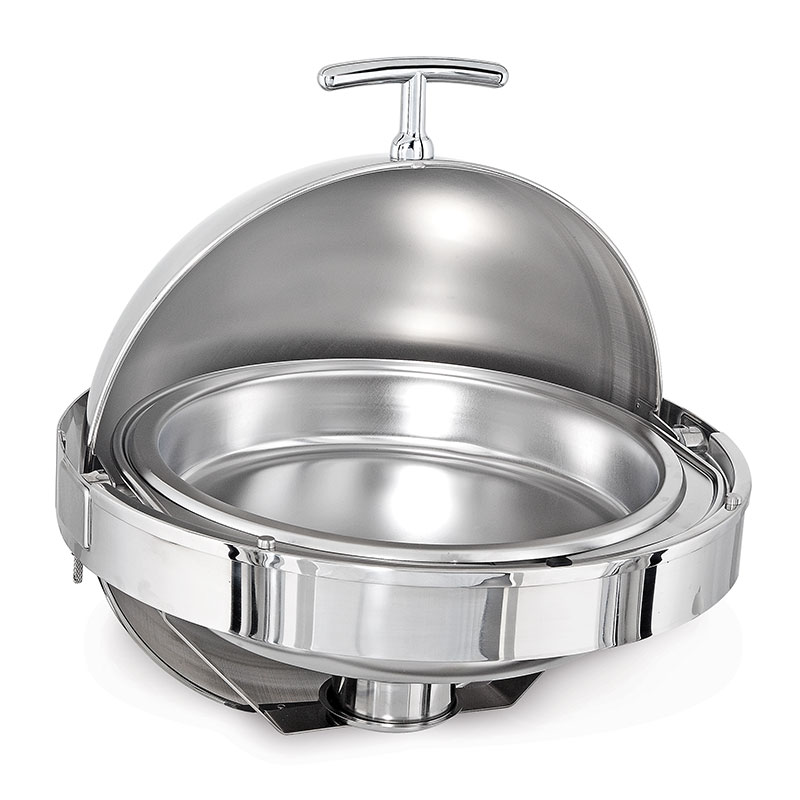Kapp Delux Chafing Dish Gömme, Yuvarlak, 6 L, Jel Yakıtlı — Kapp