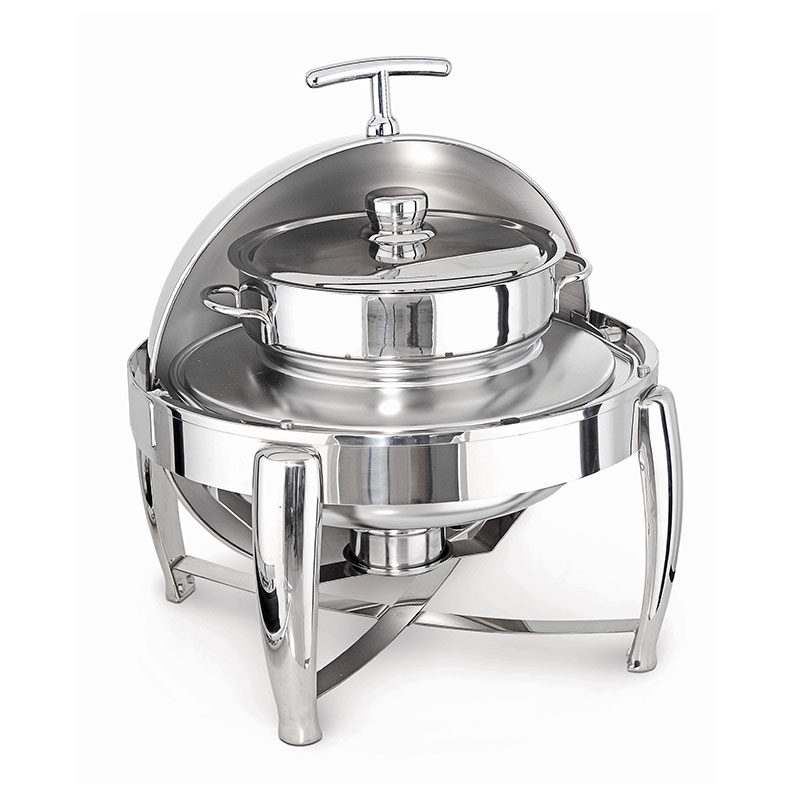 Kapp Delux Chafing Dish Roll Top Çorbalık, 6 L, Jel Yakıtlı