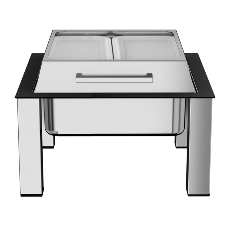 Kapp Fusion Chafing Dish, GN 2/3, Cam Kapaklı, 6 L — Kapp