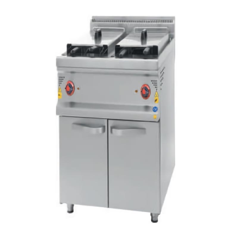 Karacasan 900 Seri Dolaplı Fritöz, Çiftli Hazneli, Elektrikli — Karacasan