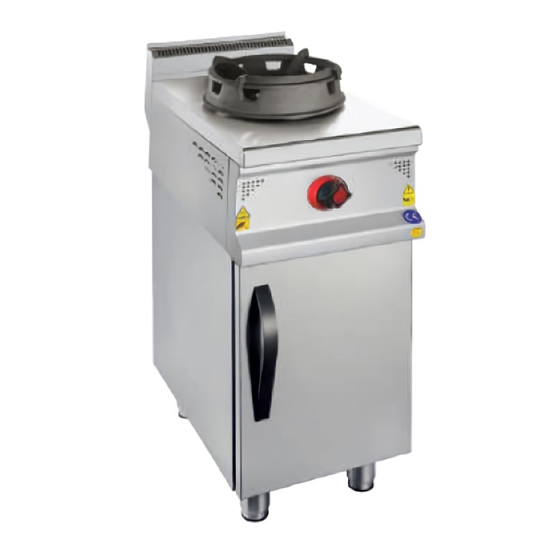 Karacasan 900 Seri Tek Gözlü Dolaplı Wok Ocak, Gazlı — Karacasan