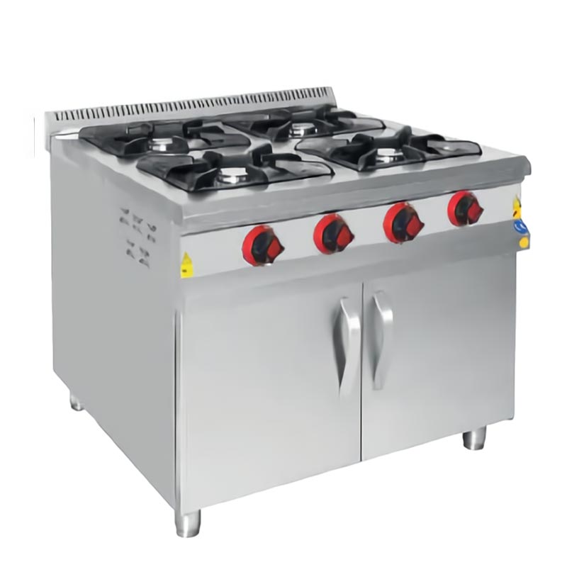 Karacasan Dolaplı Kuzine, 4 Gözlü, 800x800x850 mm, LPG — Karacasan