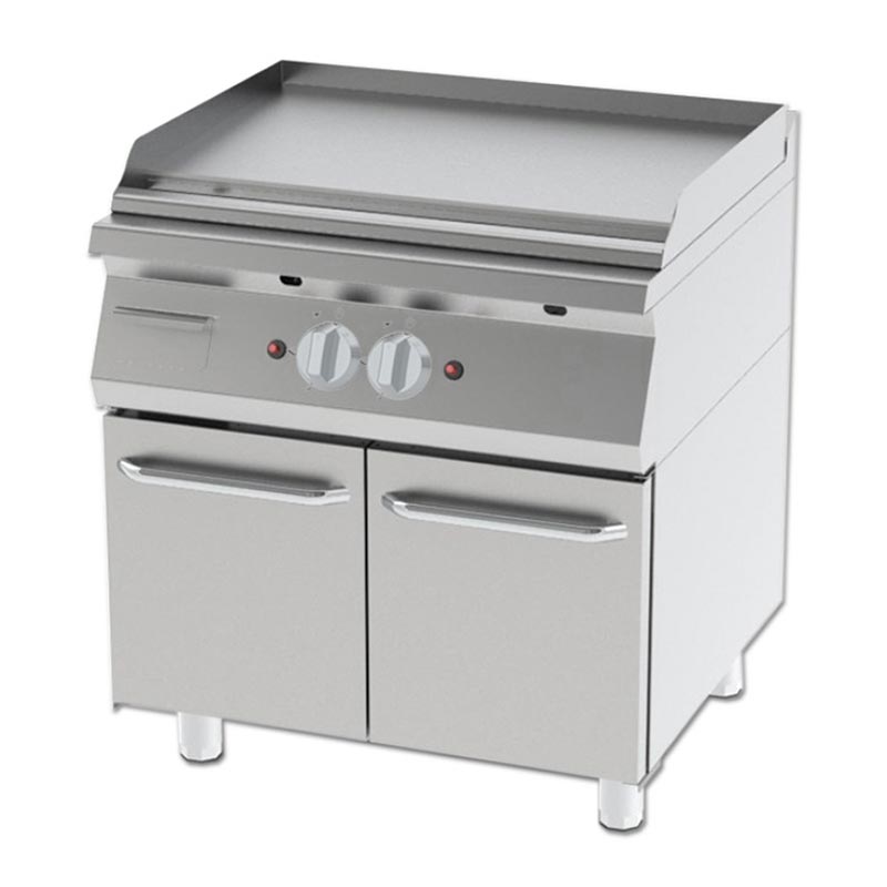 Kayalar 900 Seri Dolaplı Düz Pleyt Izgara, 80x93x85 cm, LPG+Doğalgazlı — Kayalar