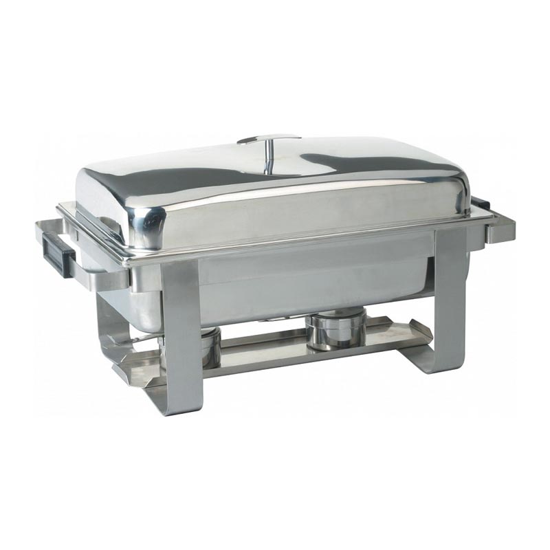 Kayalar Chafing Dish, Düz Kapaklı, Plastik Saplı, Jel Yakıtlı — Kayalar