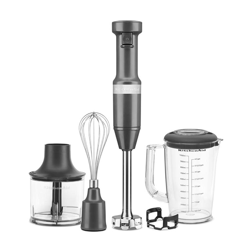 KitchenAid 5KHBV83EDG Aksesuarlı El Blenderi, Kömür Gri — KitchenAid