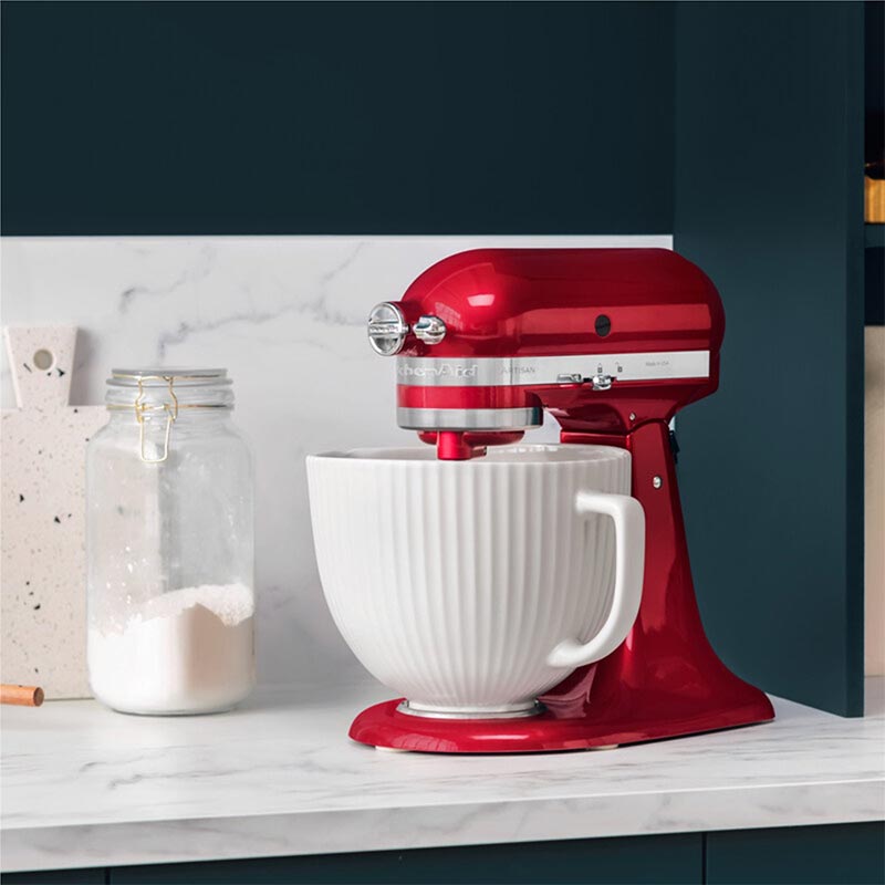 KitchenAid 5KSM2CB5PCC Classic 4.8 L Gövde için Seramik Karıştırma Kasesi, Beyaz — KitchenAid — Görsel 4
