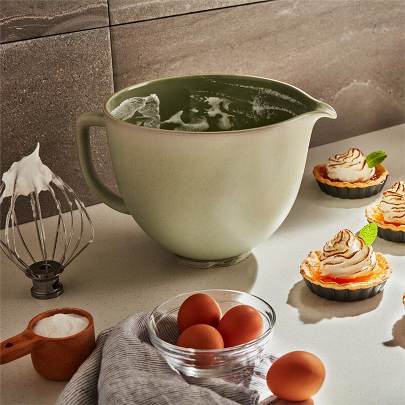 KitchenAid 5KSM2CB5PSL Classic 4.8 L Gövde için Seramik Karıştırma Kasesi, Yeşil — KitchenAid — Görsel 5