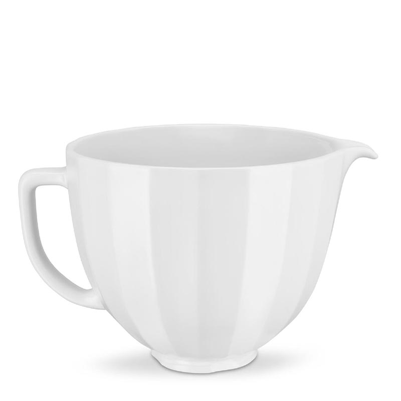KitchenAid 5KSM2CB5PWS Classic 4.8 L Gövde için Seramik Karıştırma Kasesi, Beyaz — KitchenAid