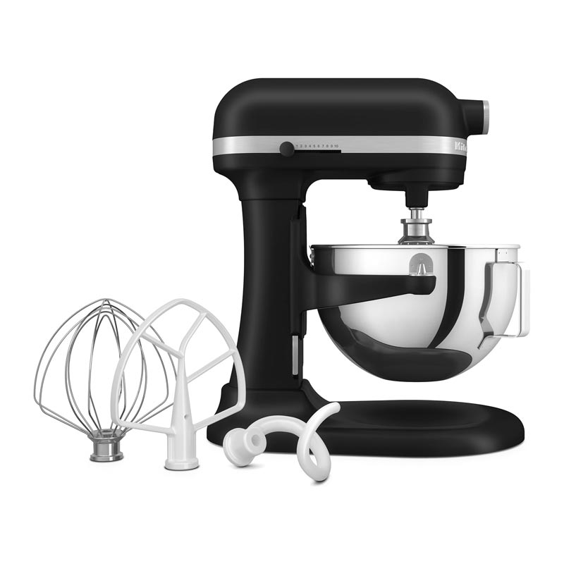 KitchenAid 5KSM55SXX Ağır Hizmet Tipi Kaldırılabilir Kaseli Stand Mikser, 5.2 L, Mat Siyah — KitchenAid — Görsel 4