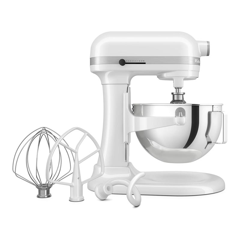 KitchenAid 5KSM55SXX Ağır Hizmet Tipi Kaldırılabilir Kaseli Stand Mikser, 5.2 L, Beyaz — KitchenAid — Görsel 6