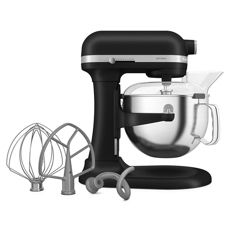 KitchenAid 5KSM60SPXEBM Artisan Kaldırılabilir Kaseli Stand Mikser, 5.6 L, Mat Siyah — KitchenAid — Görsel 5