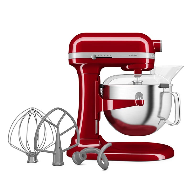 KitchenAid 5KSM60SPXEER Artisan Kaldırılabilir Kaseli Stand Mikser, 5.6 L, İmparatorluk Kırmızısı — KitchenAid — Görsel 4