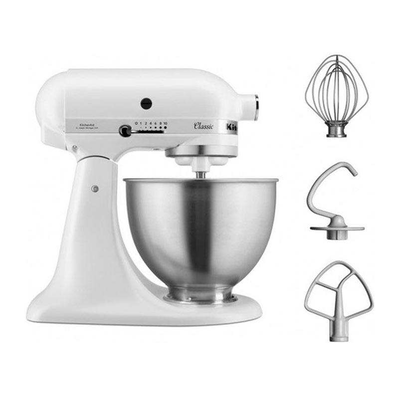 KitchenAid Classic Stand Mikser, 4.3 L, Mat Beyaz — KitchenAid — Görsel 3