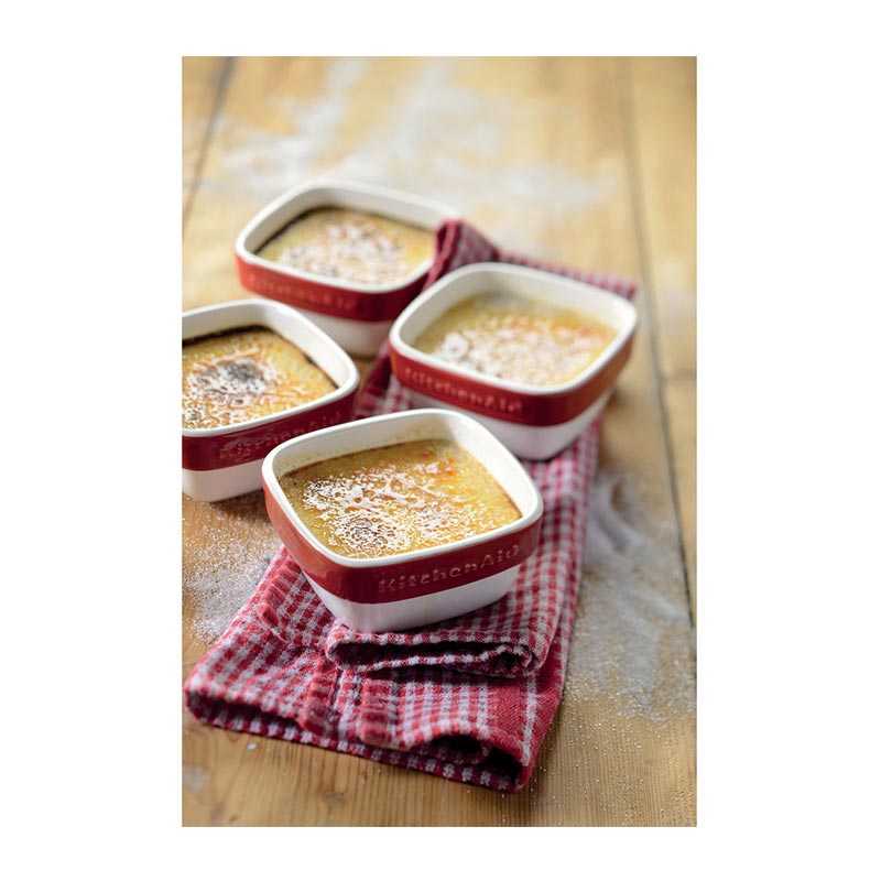 KitchenAid Ramekin Set, Seramik, 4 Parça, İmparatorluk Kırmızısı — KitchenAid — Görsel 2