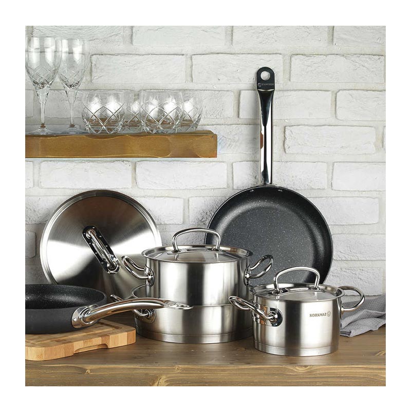 Korkmaz Proline Paella Satin Çift Saplı Tava, 28x5.5 cm — Korkmaz — Görsel 2