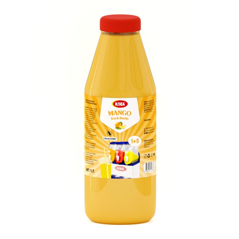 Koza Mango Aromalı Karlı Buzlu Konsantre Karışımı, 1 L — Koza