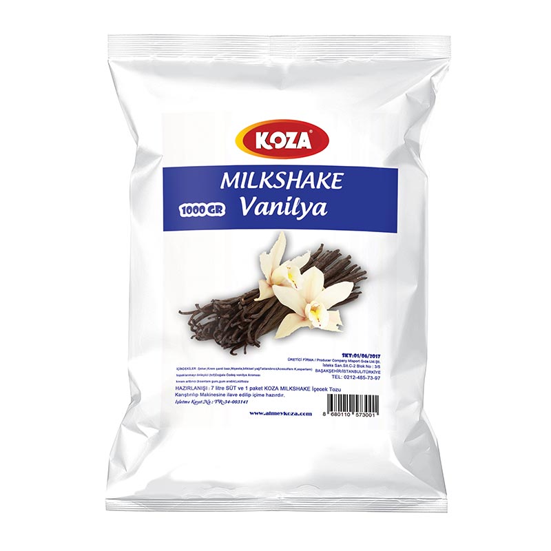 Koza Vanilyalı Milkshake Tozu, 1 kg — Koza
