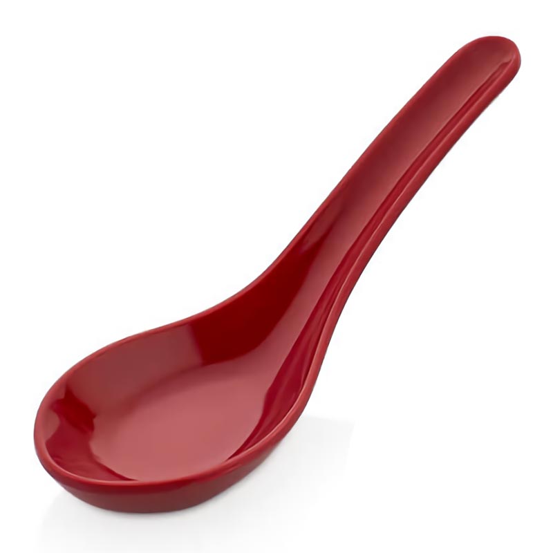 Külsan Thermoset Lokmalık, Minimal, Kaşık Model, 4.5x13 cm, 15 ml, Kırmızı — Külsan Thermoset