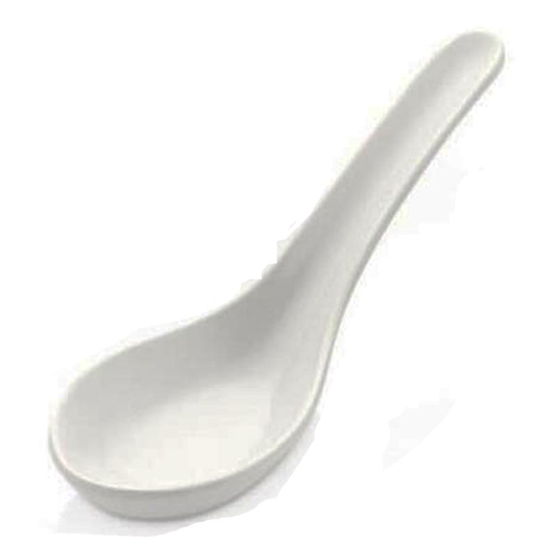 Külsan Thermoset Lokmalık, Minimal, Kaşık Model, 4.5x13 cm, 15 ml, Beyaz — Külsan Thermoset