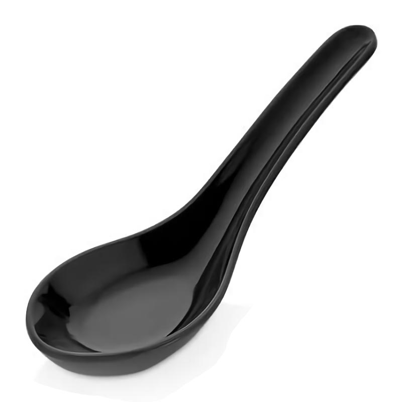 Külsan Thermoset Lokmalık, Minimal, Kaşık Model, 4.5x13 cm, 15 ml, Siyah — Külsan Thermoset