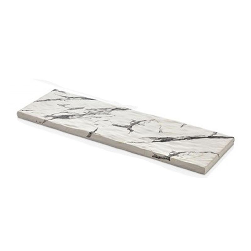 Külsan Thermoset Pano, Mermer Görünümlü, GN 2/4, 53x16.3 cm, Beyaz — Külsan Thermoset