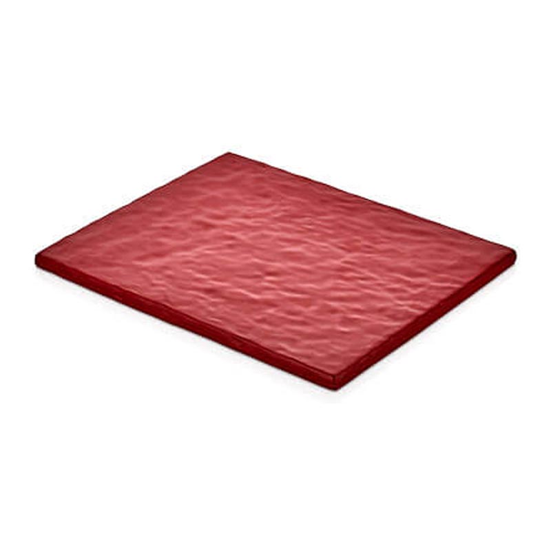 Külsan Thermoset Pano, Taş Efektli, GN 1/2, 26.5x32.5 cm, Kırmızı — Külsan Thermoset