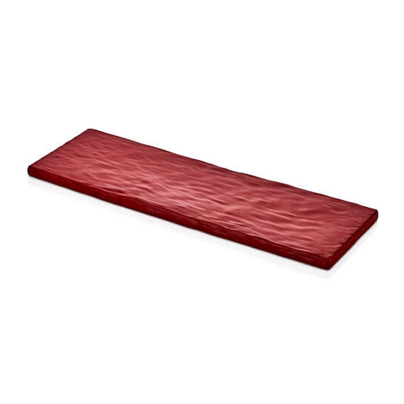 Külsan Thermoset Pano, Taş Efektli, GN 2/4, 53x16.3 cm, Kırmızı — Külsan Thermoset