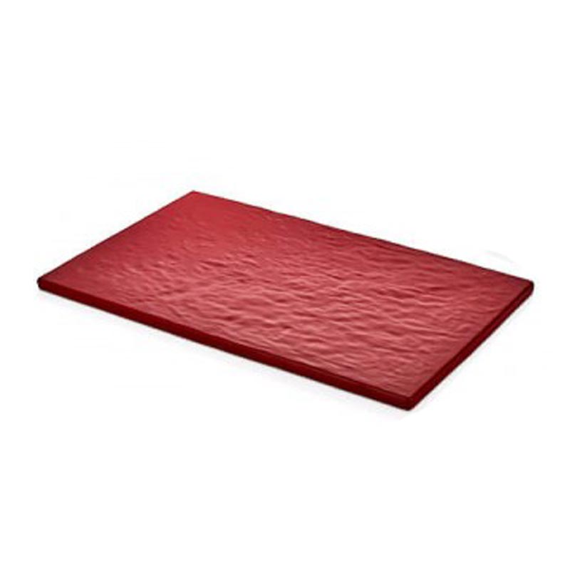 Külsan Thermoset Pano, Taş Efektli, GN 1/1, 53x32.5 cm, Kırmızı — Külsan Thermoset