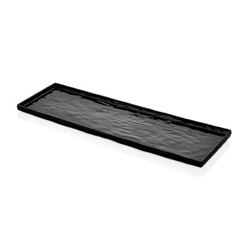 Külsan Thermoset Pano, Taş Efektli, GN 2/4, 53x16.3 cm, Siyah — Külsan Thermoset