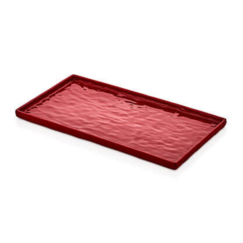 Külsan Thermoset Pano, Taş Efektli, GN 1/3, 17.7x32.5 cm, Kırmızı — Külsan Thermoset