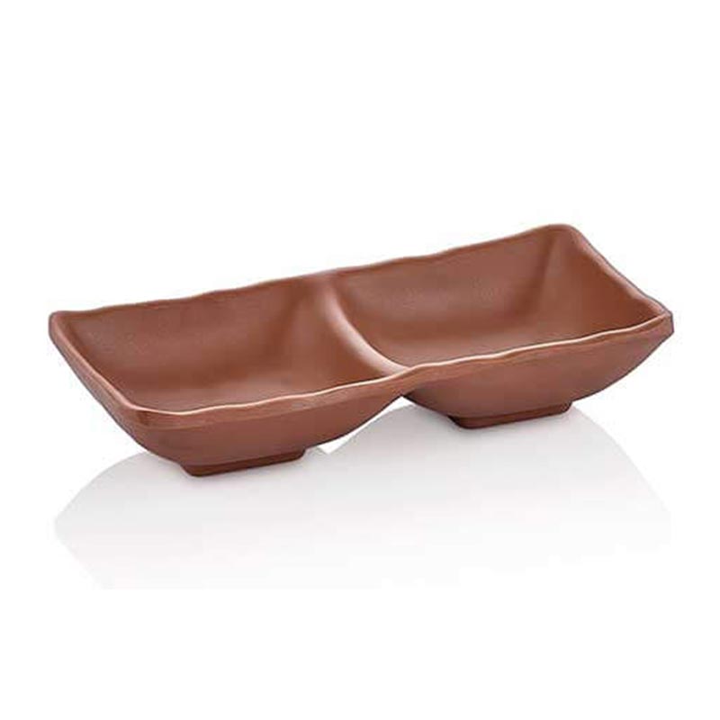 Külsan Thermoset Ramekin, Çiftli, 17.5x8.7 cm, 2x68 ml, Sütlü Kahve — Külsan Thermoset