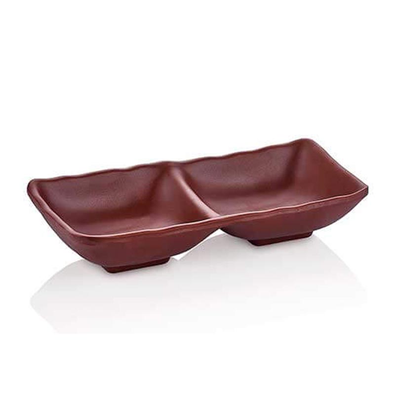 Külsan Thermoset Ramekin, Çiftli, 17.5x8.7 cm, 2x68 ml, Kahverengi — Külsan Thermoset
